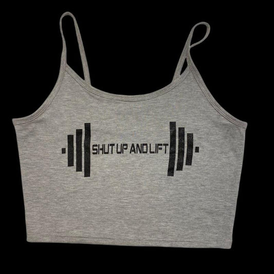 Shut up and lift camisole crop top